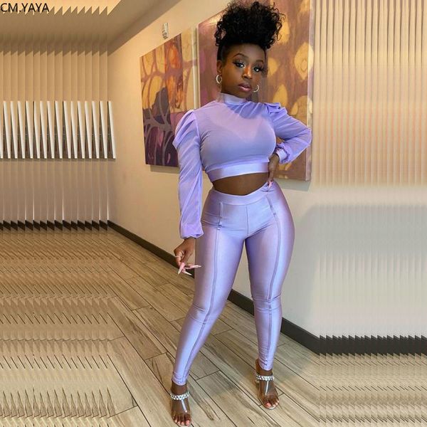 cm.yaya autumn women's set lantern long sleeve mesh jogger pants suit active wear tracksuit two piece set fitness outfit, Gray
cm.yaya autumn women's set lantern long sleeve mesh jogger pants suit active wear tracksuit two piece set fitness outfit, Gray