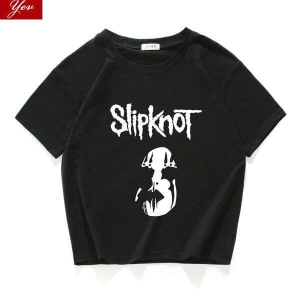 heavy metal slipknot tee shirt femme cotton streetwear 100% cotton t shirt women short hipster crop women clothes 2019
heavy metal slipknot tee shirt femme cotton streetwear 100% cotton t shirt women short hipster crop women clothes 2019