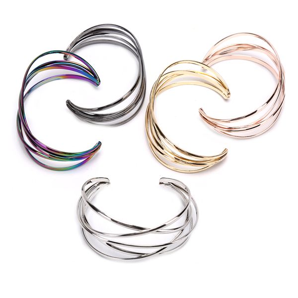 new multilayer geometry hollow out vintage punk bracelets & bangles for women jewelry wholesale, Black
new multilayer geometry hollow out vintage punk bracelets & bangles for women jewelry wholesale, Black