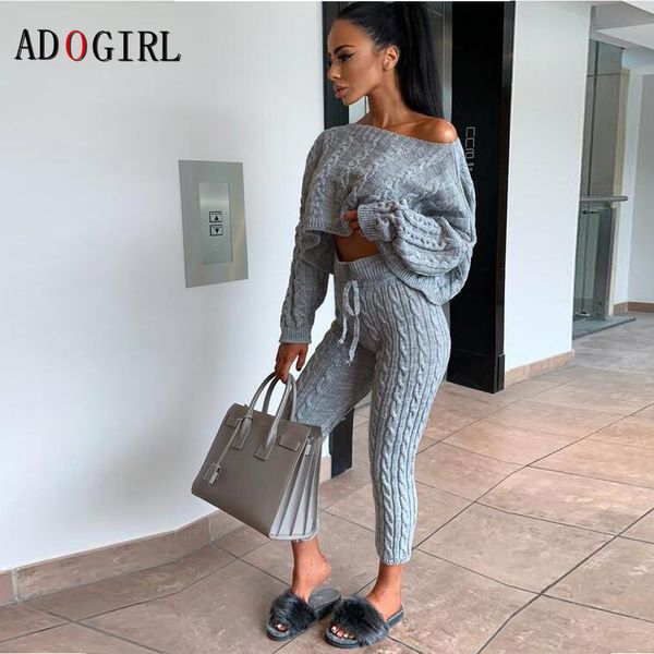 adogirl 2020 осень зима вязаной 2 piece set женщина леггинсы и топ с длинным рукавом matching наборов нарядов женской одеждой плюс размер, Black
adogirl 2020 осень зима вязаной 2 piece set женщина леггинсы и топ с длинным рукавом matching наборов нарядов женской одеждой плюс размер, Black