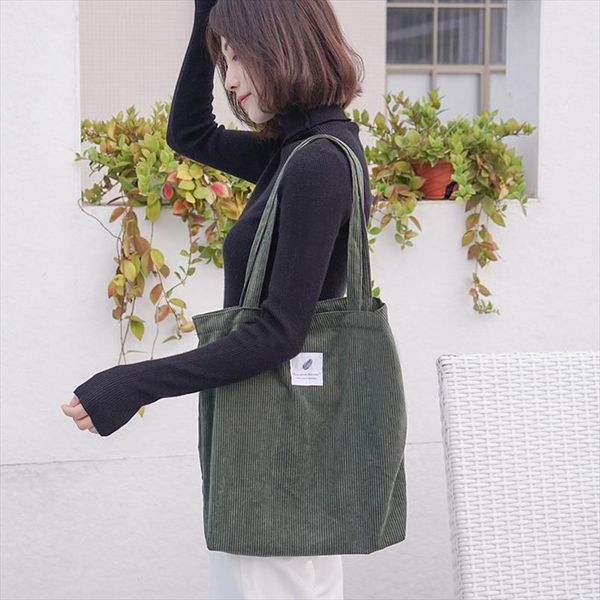 women corduroy canvas tote handbag female cloth shoulder bags young ladies casual shopping bag girls reusable folding bags
women corduroy canvas tote handbag female cloth shoulder bags young ladies casual shopping bag girls reusable folding bags