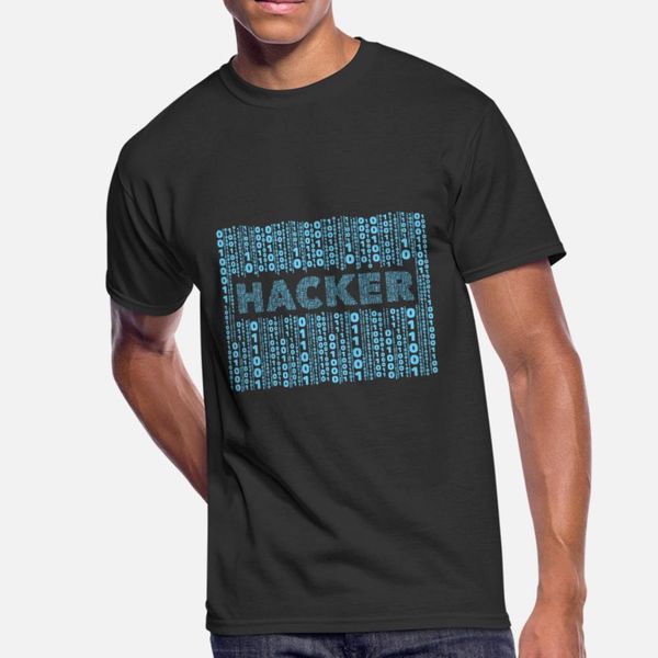 hacker programmer t shirt men designs 100% cotton size s-3xl basic solid cute casual spring autumn standard shirt