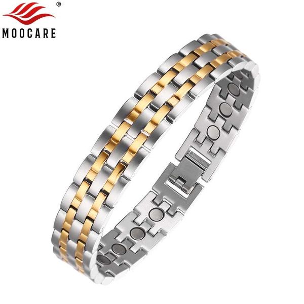 moocare magnetic bracelet women health titanium plated gold hand charm chain jewelry accessories, Black
moocare magnetic bracelet women health titanium plated gold hand charm chain jewelry accessories, Black