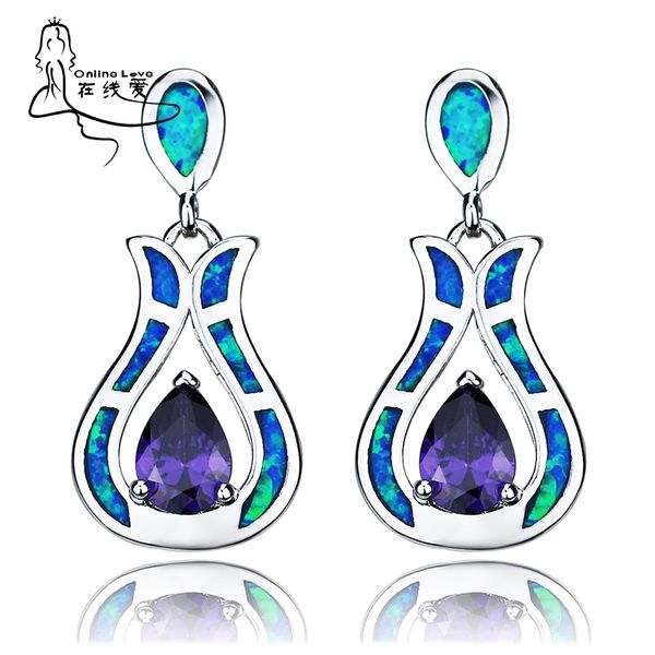 dangle & chandelier elegant tulip shape blue opal purple crystal earrings for women wholesale fashion jewelry brand er148, Silver
dangle & chandelier elegant tulip shape blue opal purple crystal earrings for women wholesale fashion jewelry brand er148, Silver