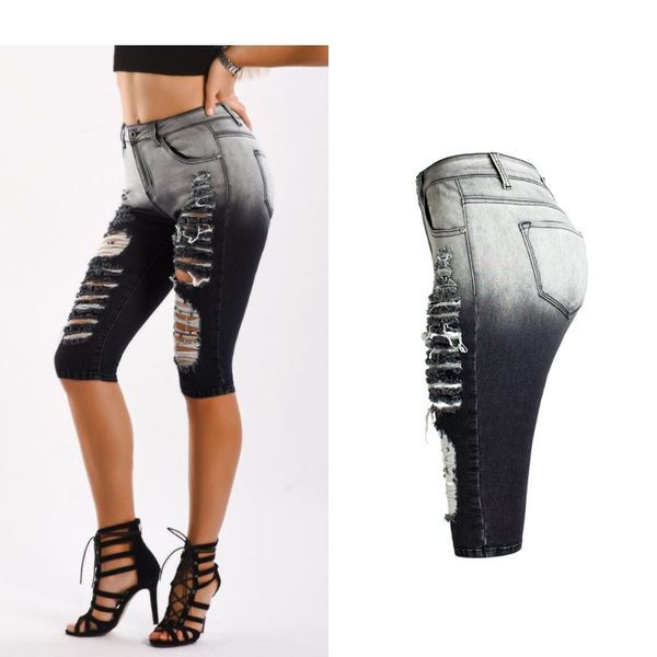 women's jeans 2021 women ripped hole push up hip elastic short plus size straight pants black c1899, Blue
women's jeans 2021 women ripped hole push up hip elastic short plus size straight pants black c1899, Blue