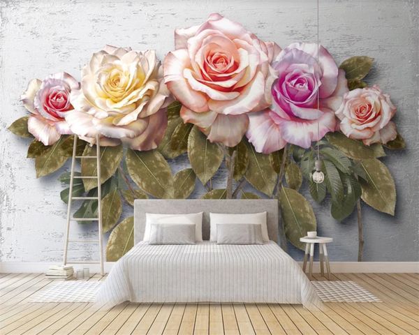 custom any size 3d wallpaper modern retro boutique floral roses tv background wall mural romantic floral 3d wallpaper
custom any size 3d wallpaper modern retro boutique floral roses tv background wall mural romantic floral 3d wallpaper