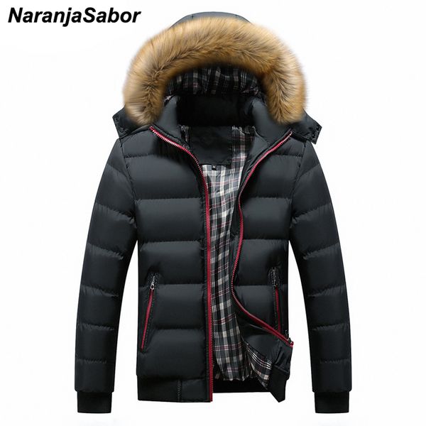 naranjasabor winter men's thick coats hooded down parka warm mens fashion jackets male overcoat men brand clothing 7xl n565, Black
naranjasabor winter men's thick coats hooded down parka warm mens fashion jackets male overcoat men brand clothing 7xl n565, Black