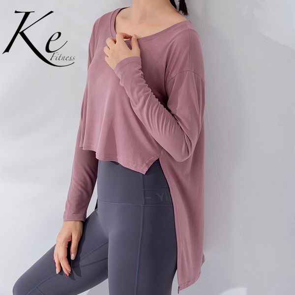 ke autumn new products yoga clothes women's long-sleeved loose loose slim sports blouses running t-shirt training fitness, Gray;blue
ke autumn new products yoga clothes women's long-sleeved loose loose slim sports blouses running t-shirt training fitness, Gray;blue