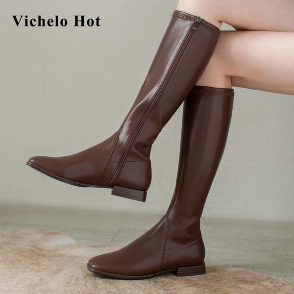vichelo 2020 winter leisure shoes women keep warm square toe low heel vintage solid young lady dating knee-high boots l68, Black
vichelo 2020 winter leisure shoes women keep warm square toe low heel vintage solid young lady dating knee-high boots l68, Black