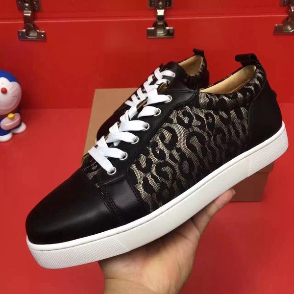 elegant designer laces leather red bottom sneakers women,men casual red sole walking luxury party wedding dress, Black
elegant designer laces leather red bottom sneakers women,men casual red sole walking luxury party wedding dress, Black