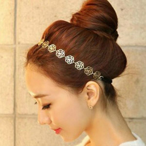 new fashion lovely sweet metallic headwear women hollow rose flower elastic hair band headband hair accessories, Golden;silver
new fashion lovely sweet metallic headwear women hollow rose flower elastic hair band headband hair accessories, Golden;silver