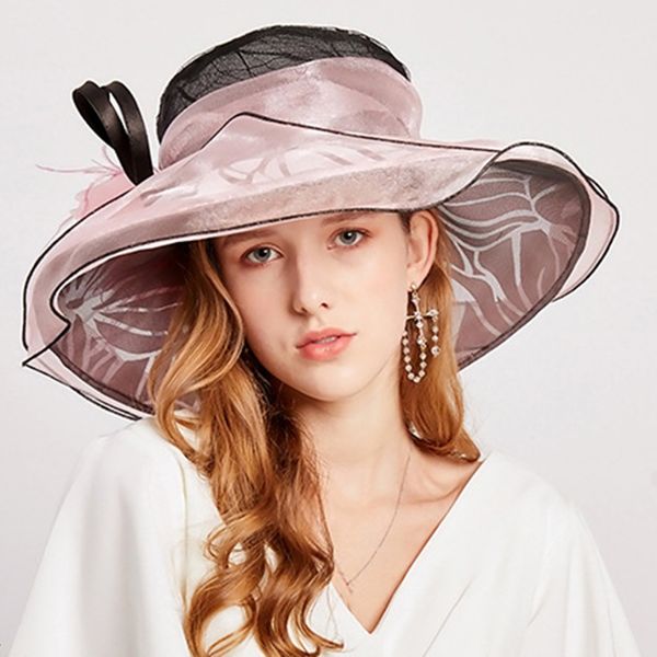 big flower summer sun hats for women beach pink tea party hat elegant ladies big wide elegant sun hats headwear#0703ljc, Yellow
big flower summer sun hats for women beach pink tea party hat elegant ladies big wide elegant sun hats headwear#0703ljc, Yellow