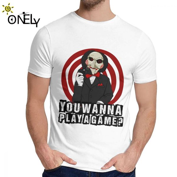 summer man t shirt saw billy you wanna play a game nice cotton funny classic round neck retro short sleeve
summer man t shirt saw billy you wanna play a game nice cotton funny classic round neck retro short sleeve