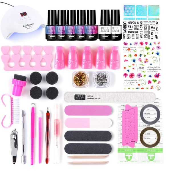 nail art kits manicure set kit 24w/30w led lamp 60 colors gel polish gold silver glitter buffer block brush pusher sa1574
nail art kits manicure set kit 24w/30w led lamp 60 colors gel polish gold silver glitter buffer block brush pusher sa1574
