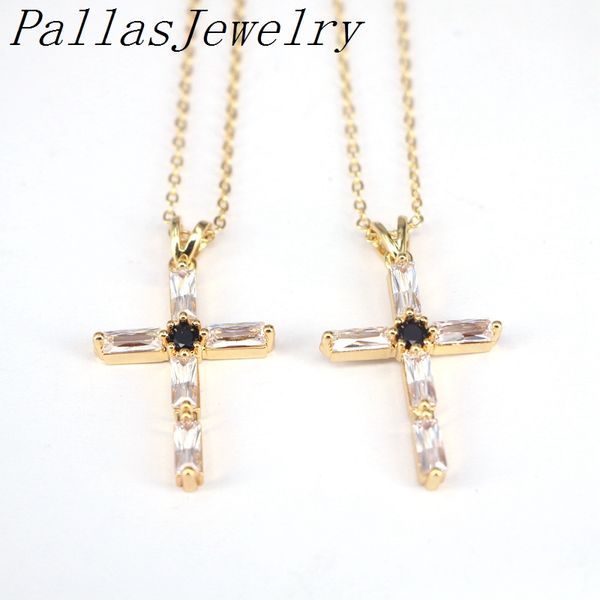 10pcs gold color necklace jewelry wedding fashion cross cz crystal zircon charm pendant necklace gift, Silver
10pcs gold color necklace jewelry wedding fashion cross cz crystal zircon charm pendant necklace gift, Silver