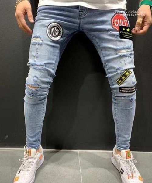 jeans mens clothing mens designer patches panelled jeans male stretch skinny hole pencil pants fashion homme street style, Blue
jeans mens clothing mens designer patches panelled jeans male stretch skinny hole pencil pants fashion homme street style, Blue