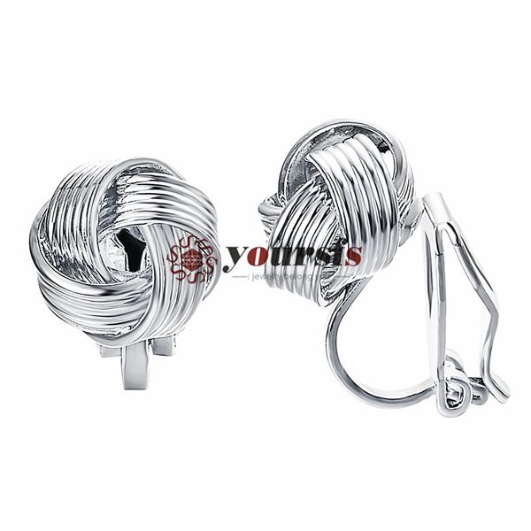 yoursfs love knot earrings for girl sliver color classic twisted love knot clip on earrings, Silver
yoursfs love knot earrings for girl sliver color classic twisted love knot clip on earrings, Silver