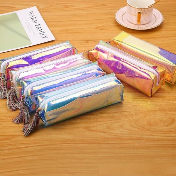 transparent laser pencil case cute stationery tassels pencil bag cosmetic makeup bag for women with tassels zipper for school office travel
transparent laser pencil case cute stationery tassels pencil bag cosmetic makeup bag for women with tassels zipper for school office travel