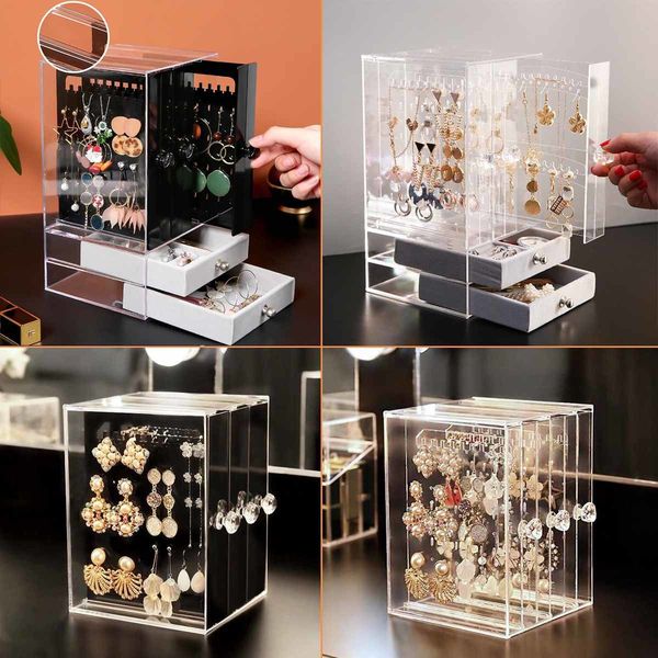 acrylic jewelry storage box earrings display stand rack drawer tray ring necklace bracelet organizer case dustproof mx200810, Black;white
acrylic jewelry storage box earrings display stand rack drawer tray ring necklace bracelet organizer case dustproof mx200810, Black;white