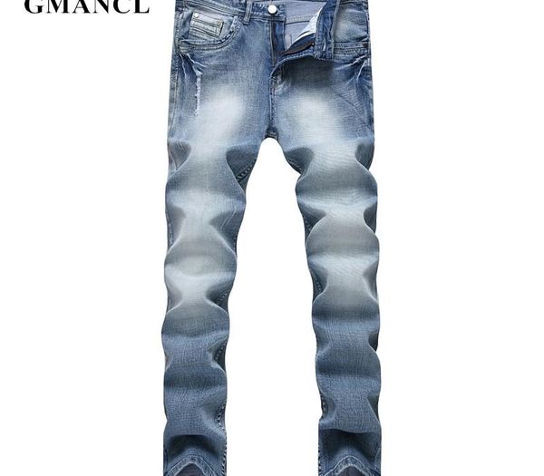 gmancl fashion men ripped streetwear trousers men jeans hip hop destroyed cotton elasticity straight slim denim pants plus size, Blue
gmancl fashion men ripped streetwear trousers men jeans hip hop destroyed cotton elasticity straight slim denim pants plus size, Blue