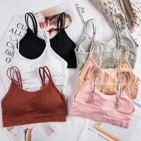 women sling wrap chest seamless one-piece fitness bra lady thread wire push up bra letter beauty bras for women lingerie, Red;black
women sling wrap chest seamless one-piece fitness bra lady thread wire push up bra letter beauty bras for women lingerie, Red;black