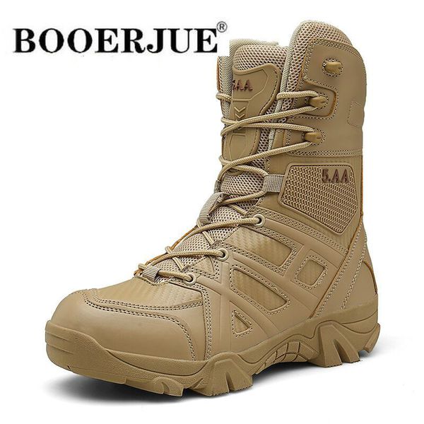 winter boots men brand leather boots special force tactical desert combat men's outdoor shoes ankle, Black
winter boots men brand leather boots special force tactical desert combat men's outdoor shoes ankle, Black