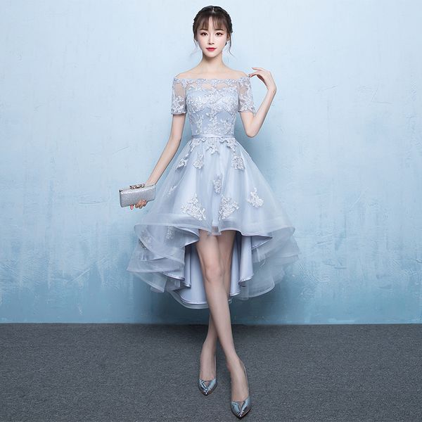 ethnic clothing off the shoulder sleeves gray bridesmaid dresses high low luxury appliques, Red
ethnic clothing off the shoulder sleeves gray bridesmaid dresses high low luxury appliques, Red