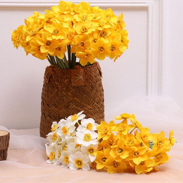 decorative flowers & wreaths 6pcs bouquet party home decor artificial silk small narcissus wedding decoration mini fake daffodil flower gard
decorative flowers & wreaths 6pcs bouquet party home decor artificial silk small narcissus wedding decoration mini fake daffodil flower gard