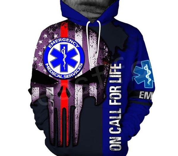 emergency technician emt ems paramedic newfashion pullover 3dprint sweatshirt hoodies zipper jacket s-13, Black
emergency technician emt ems paramedic newfashion pullover 3dprint sweatshirt hoodies zipper jacket s-13, Black