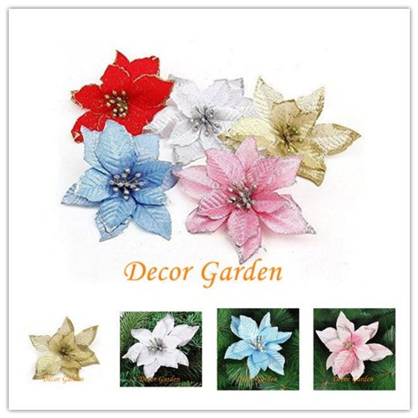 13cm 5.11" 6color artificial flowers silk flowers christmas poinsettia gold glitter print flower heads home festival decor fcf06
13cm 5.11" 6color artificial flowers silk flowers christmas poinsettia gold glitter print flower heads home festival decor fcf06