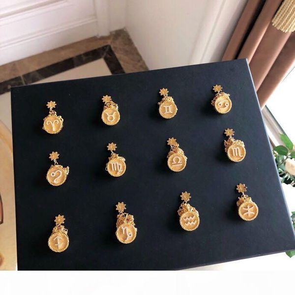 vintage classic designer copper gold round 12 constellation pendant charm necklace for women jewelry, Silver
vintage classic designer copper gold round 12 constellation pendant charm necklace for women jewelry, Silver