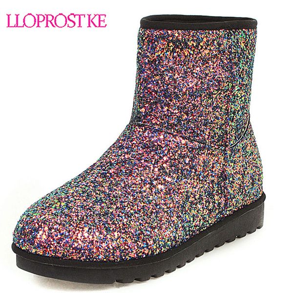 lloprost ke winter warmth boots non-skid soles snow women's ankle boots metallic glitter snow women's shoes sizes 34-43 h696, Black
lloprost ke winter warmth boots non-skid soles snow women's ankle boots metallic glitter snow women's shoes sizes 34-43 h696, Black