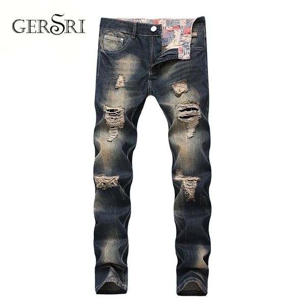 gersri hip hop patch men retro jeans knee rap hole zipped biker jeans men loose slim destroyed torn ripped denim male, Blue
gersri hip hop patch men retro jeans knee rap hole zipped biker jeans men loose slim destroyed torn ripped denim male, Blue