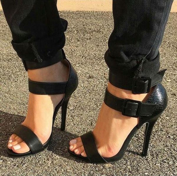 solid black pu leather high heels gladiator sandals women peep toe buckle strap party casual shoes woman cover heels shoes lady
solid black pu leather high heels gladiator sandals women peep toe buckle strap party casual shoes woman cover heels shoes lady