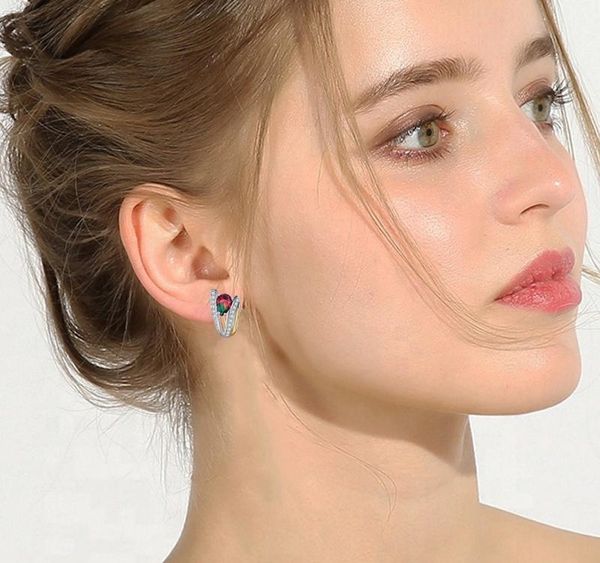 luxury red green zirconia stud earrings for women gold color plated geometric cz crystal ear studs exquisite jewelry girls01, Golden;silver
luxury red green zirconia stud earrings for women gold color plated geometric cz crystal ear studs exquisite jewelry girls01, Golden;silver