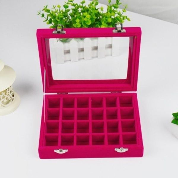 ring display jewelry box tray earring holder velvet glass organizer stand, Pink;blue
ring display jewelry box tray earring holder velvet glass organizer stand, Pink;blue