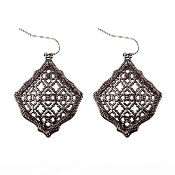 2019 new kendra square kite filigree cutout morocco dangle drop earrings for women metallic filigree kendra style drop earrings, Silver
2019 new kendra square kite filigree cutout morocco dangle drop earrings for women metallic filigree kendra style drop earrings, Silver