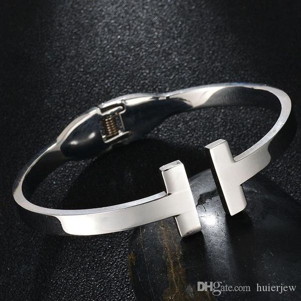 famous brand bracelets charms open steel bracelets for women mother daily jewelry gift h bracelets, Black
famous brand bracelets charms open steel bracelets for women mother daily jewelry gift h bracelets, Black