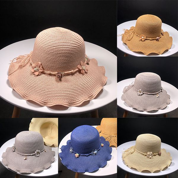 wide brim hats summer ladies women casual brimmed floppy foldable straw flower beach hat w424, Blue;gray
wide brim hats summer ladies women casual brimmed floppy foldable straw flower beach hat w424, Blue;gray