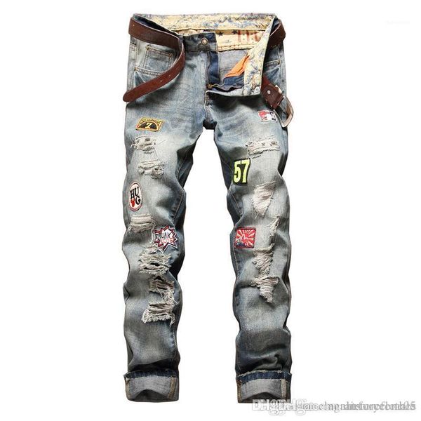 slim fit male teenager skateboard rapper hihop jeans pants mens designer ripped jeans straight fashion, Blue
slim fit male teenager skateboard rapper hihop jeans pants mens designer ripped jeans straight fashion, Blue