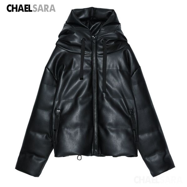 autumn winter parka coat women fashion hooded pu faux leather jacket female casual loose outwear mujer, Black
autumn winter parka coat women fashion hooded pu faux leather jacket female casual loose outwear mujer, Black