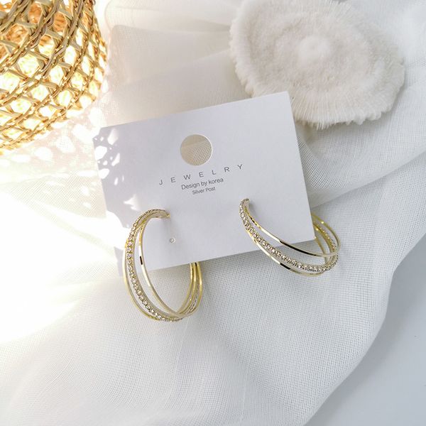 hoop & huggie korea simple cute girl exaggerated circle rhinestone geometric earrings for women fashion jewelry accessories, Golden;silver
hoop & huggie korea simple cute girl exaggerated circle rhinestone geometric earrings for women fashion jewelry accessories, Golden;silver