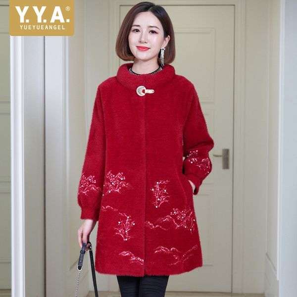 women winter hairy faux fur overcoat vintage printed long coat stand collar puff sleeve faux fur coats fashion outwear plus size, Black
women winter hairy faux fur overcoat vintage printed long coat stand collar puff sleeve faux fur coats fashion outwear plus size, Black