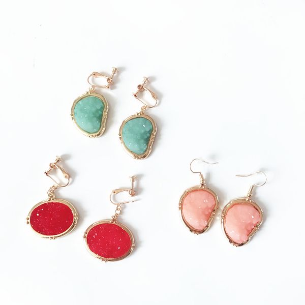 dangle & chandelier geometric imitation rock stone fashion three colors earring, Silver
dangle & chandelier geometric imitation rock stone fashion three colors earring, Silver