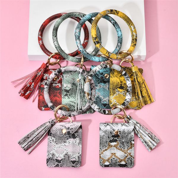 keychains snakeskin pattern keychain card bag for women men multi-color wallet pu leather tassel kabaw bracelet jewelry, Silver
keychains snakeskin pattern keychain card bag for women men multi-color wallet pu leather tassel kabaw bracelet jewelry, Silver