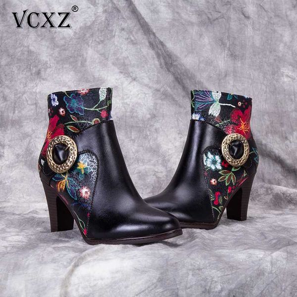 vcxz 2020 retro first layer cowhide boots girl embossing genuine leather splicing ladies high heel boot women ethnic style shoes, Black
vcxz 2020 retro first layer cowhide boots girl embossing genuine leather splicing ladies high heel boot women ethnic style shoes, Black
