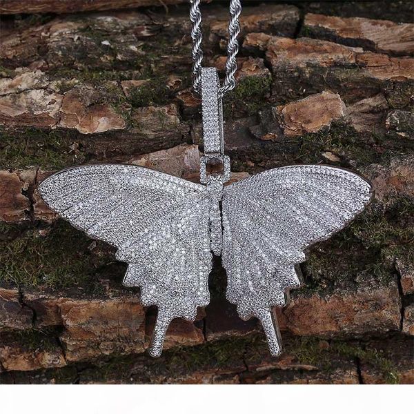 hip hop micro cubic zirconia bling ice out animal butterfly pendants necklaces for men rapper jewelry, Silver
hip hop micro cubic zirconia bling ice out animal butterfly pendants necklaces for men rapper jewelry, Silver