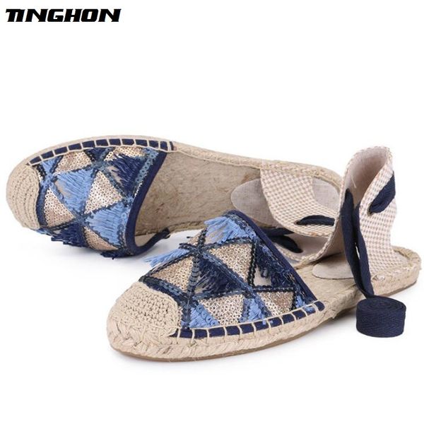 tinghon fashion tassel sequin espadrilles shoes comfortable womens casual lace up breathable flax canvas girls shoes, Black
tinghon fashion tassel sequin espadrilles shoes comfortable womens casual lace up breathable flax canvas girls shoes, Black