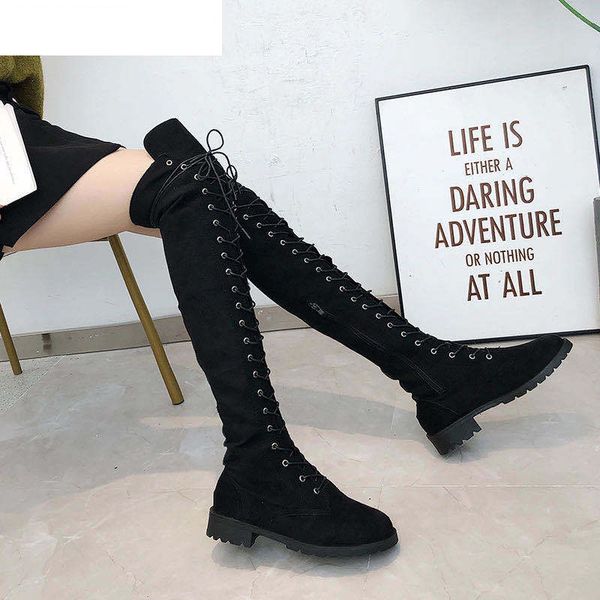 2020 new fashion women boots over knee high boots woman front lace-up shoes female flat heel ladies 6 colors winter boots, Black
2020 new fashion women boots over knee high boots woman front lace-up shoes female flat heel ladies 6 colors winter boots, Black