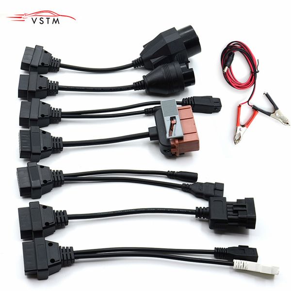 8 cables car obd2 diagnostic cables truck 8 set 
8 cables car obd2 diagnostic cables truck 8 set